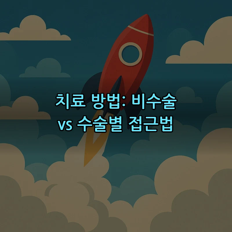 치료 방법: 비수술 vs 수술별 접근법