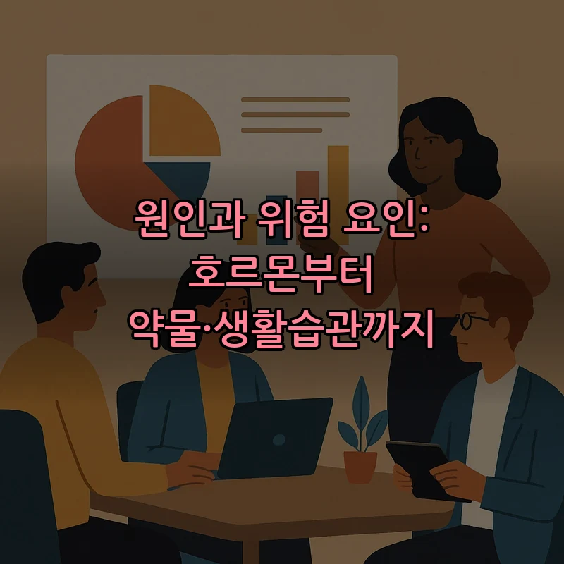 원인과 위험 요인: 호르몬부터 약물·생활습관까지