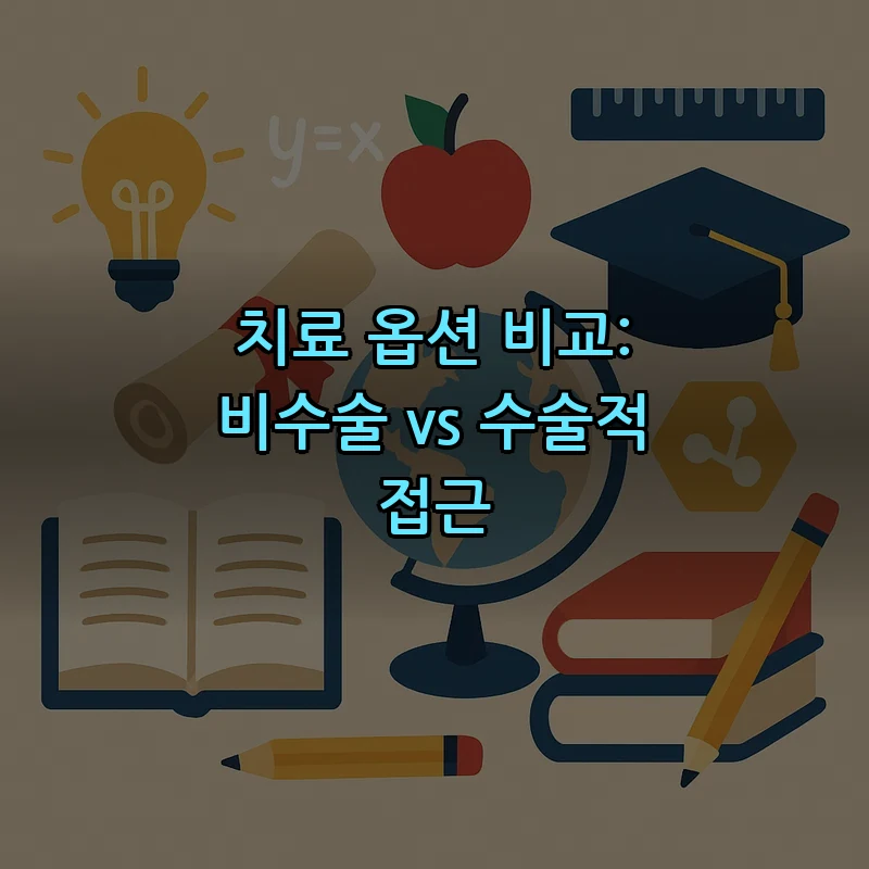 치료 옵션 비교: 비수술 vs 수술적 접근