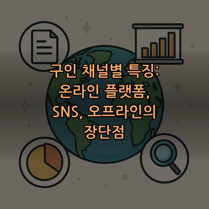 구인 채널별 특징: 온라인 플랫폼, SNS, 오프라인의 장단점