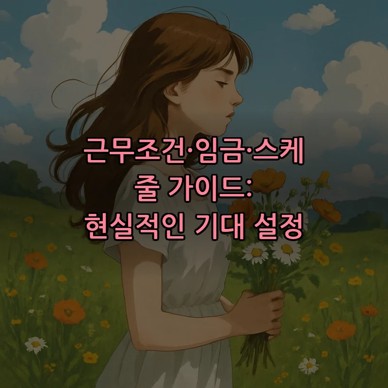 근무조건·임금·스케줄 가이드: 현실적인 기대 설정