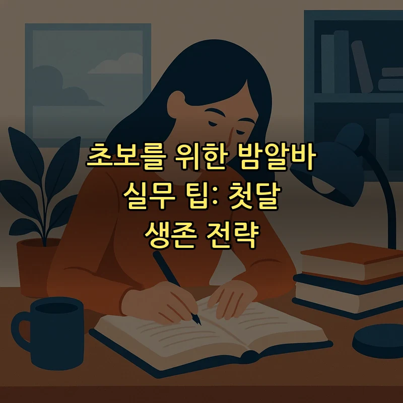 초보를 위한 밤알바 실무 팁: 첫달 생존 전략