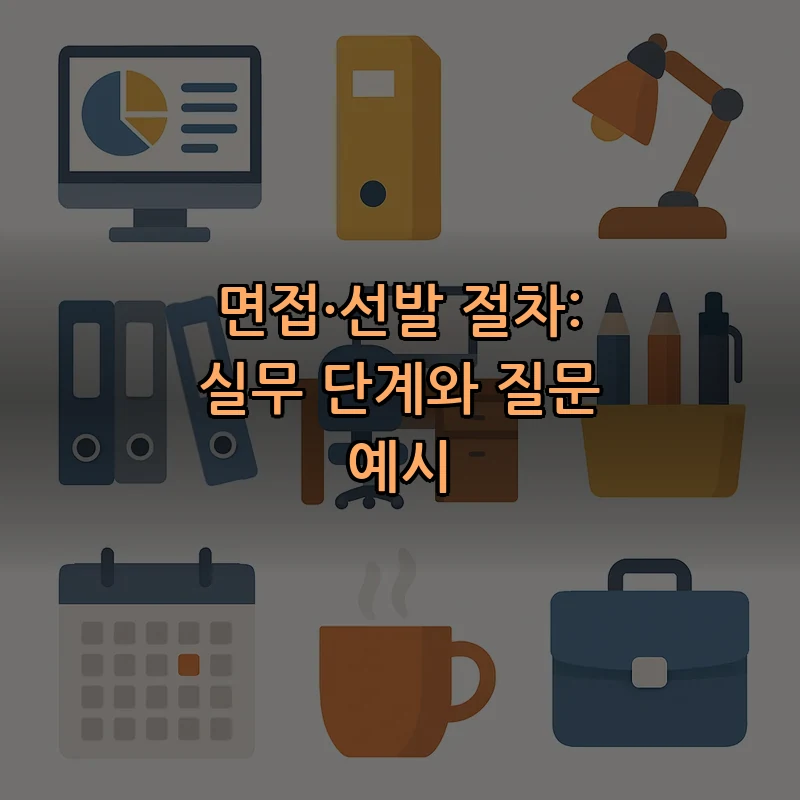 면접·선발 절차: 실무 단계와 질문 예시