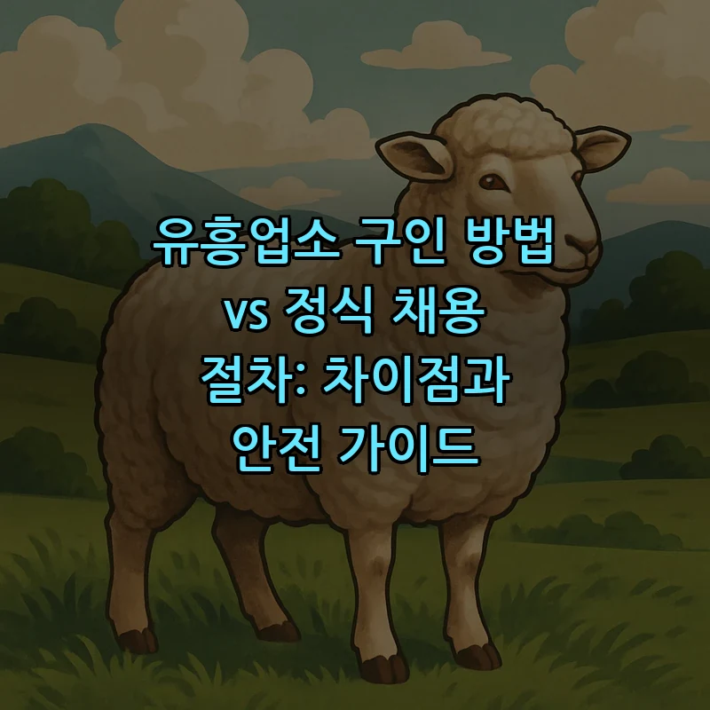 유흥업소 구인과 정식 채용 절차: 비교와 안전 가이드