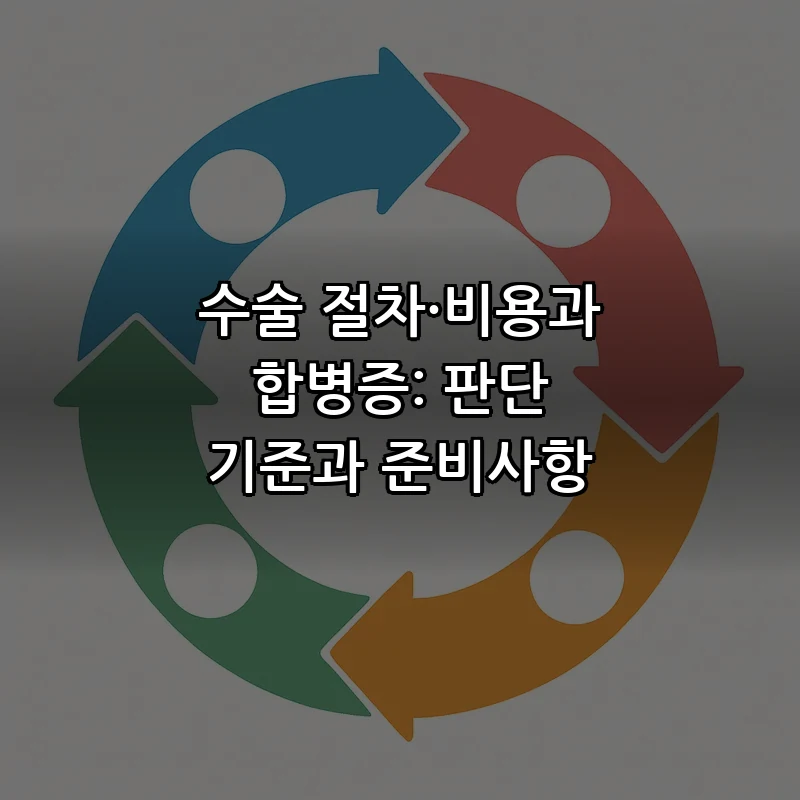 수술 절차·비용과 합병증: 판단 기준과 준비사항