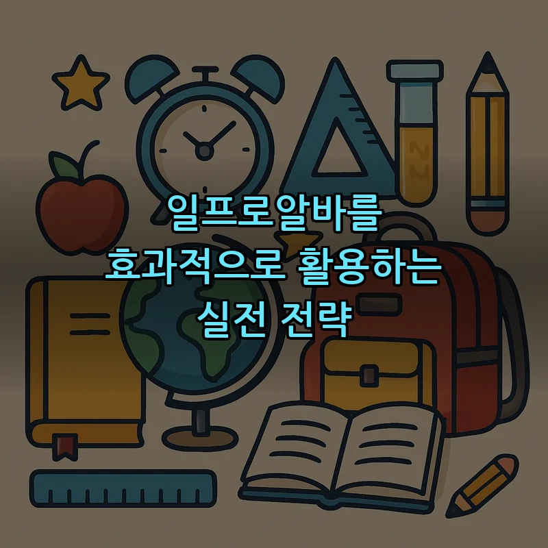 일프로알바를 효과적으로 활용하는 실전 전략