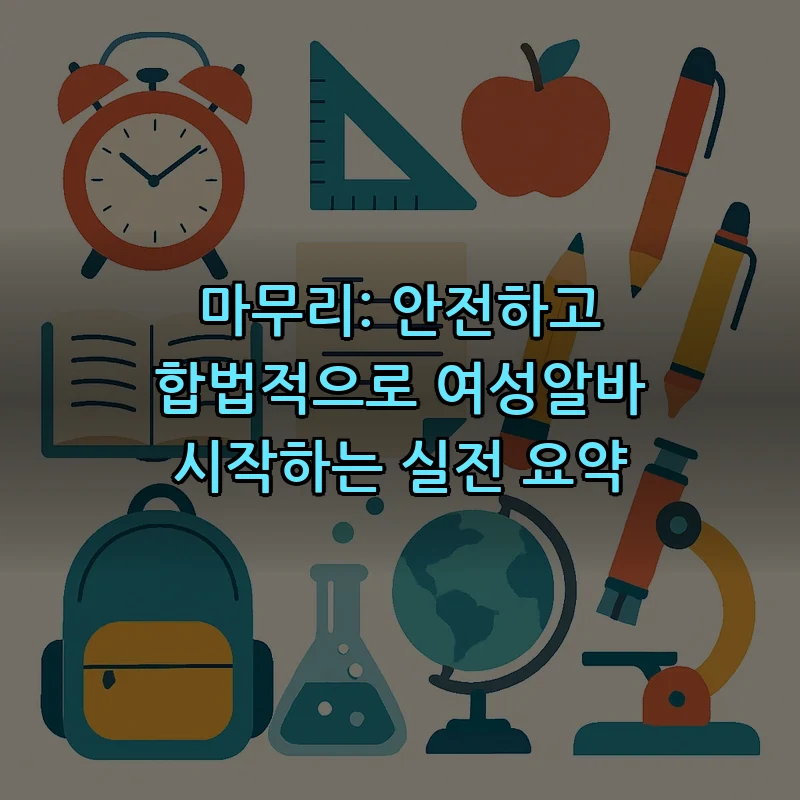 마무리: 안전하고 합법적으로 여성알바 시작하는 실전 요약
