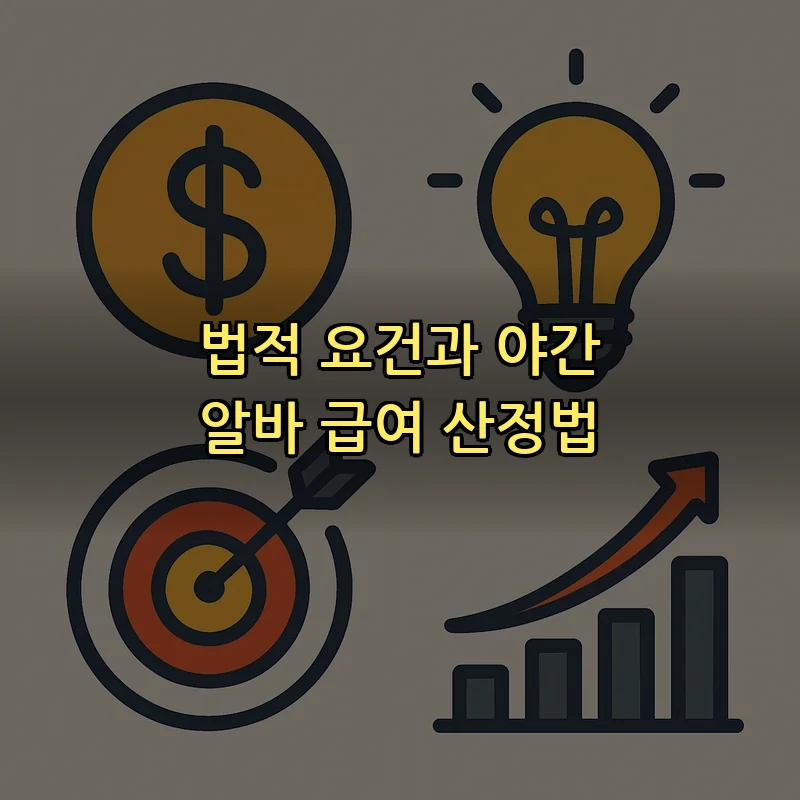 법적 요건과 야간 알바 급여 산정법