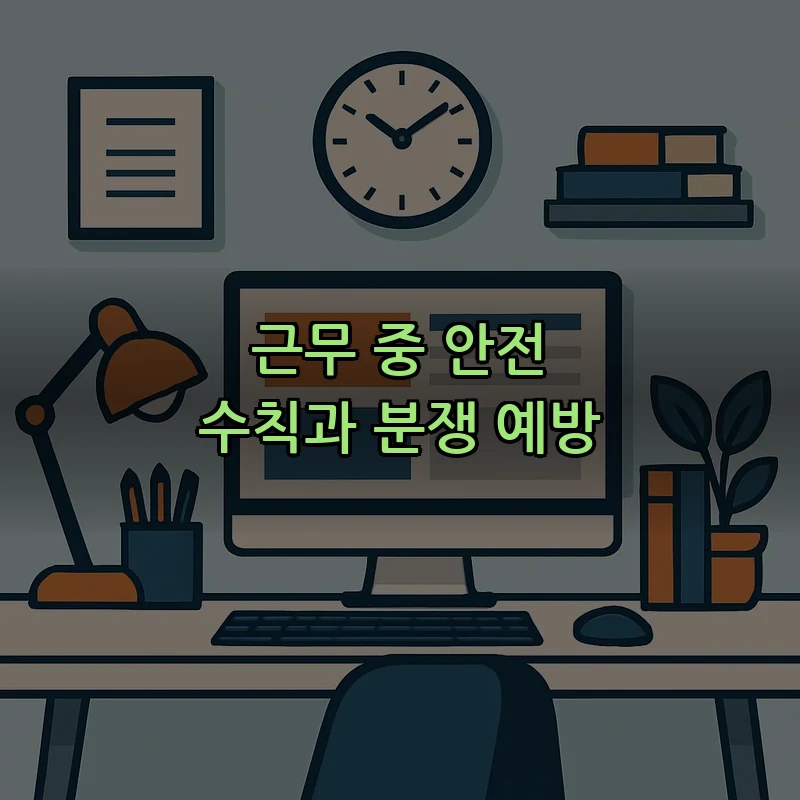 근무 중 안전 수칙과 분쟁 예방