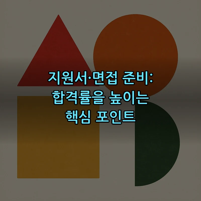 지원서·면접 준비: 합격률을 높이는 핵심 포인트
