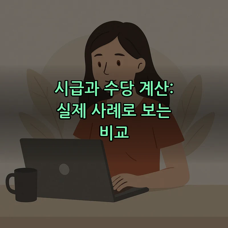 시급과 수당 계산: 실제 사례로 보는 비교