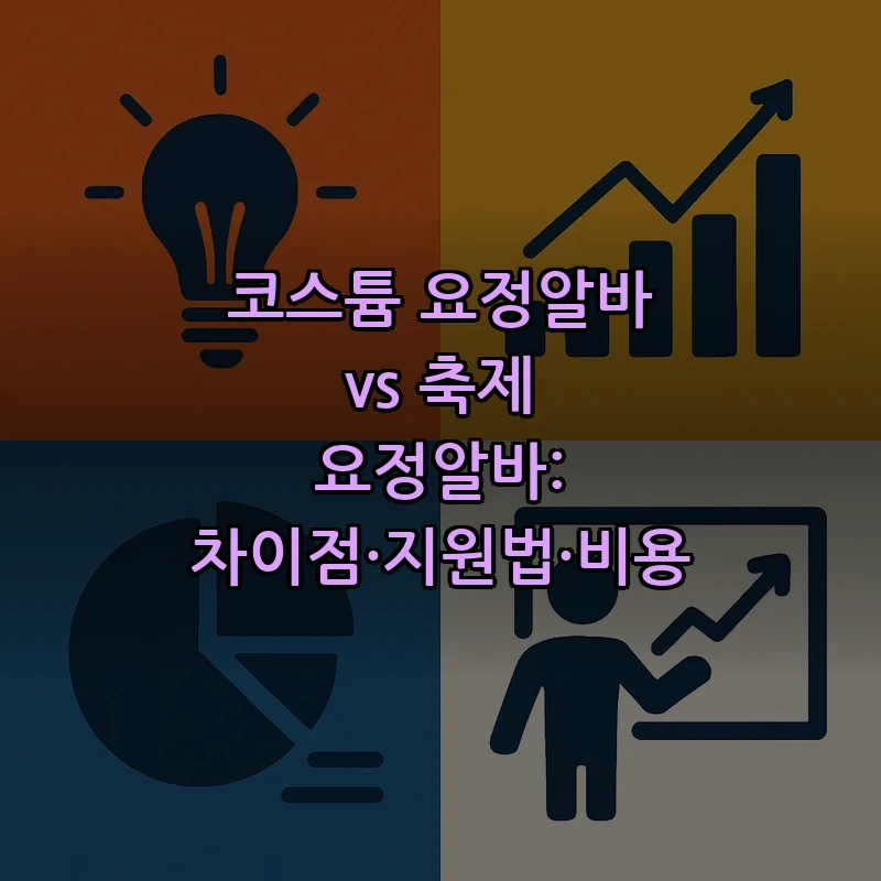 코스튬 요정알바와 축제 요정알바 차이점 비교