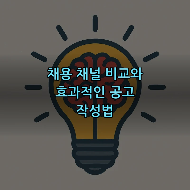 채용 채널 비교와 효과적인 공고 작성법