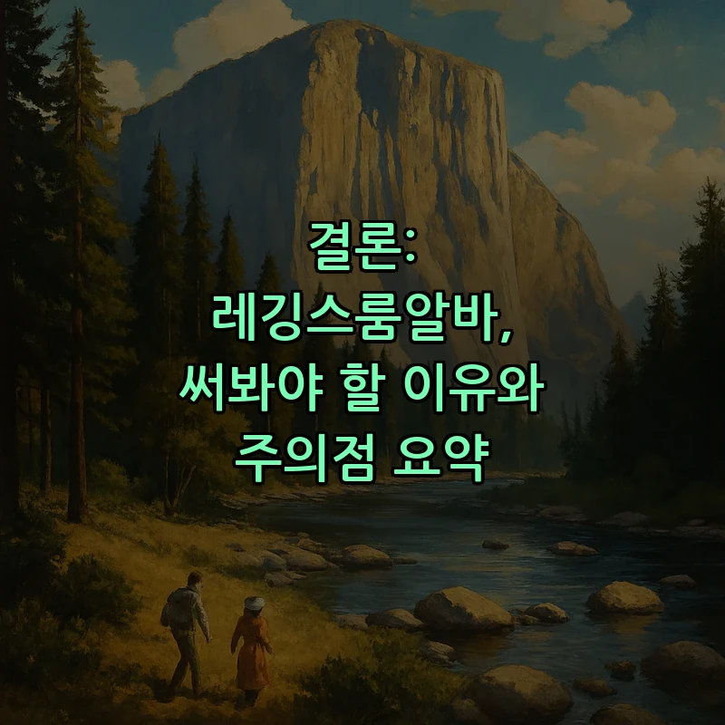 결론: 레깅스룸알바, 써봐야 할 이유와 주의점 요약