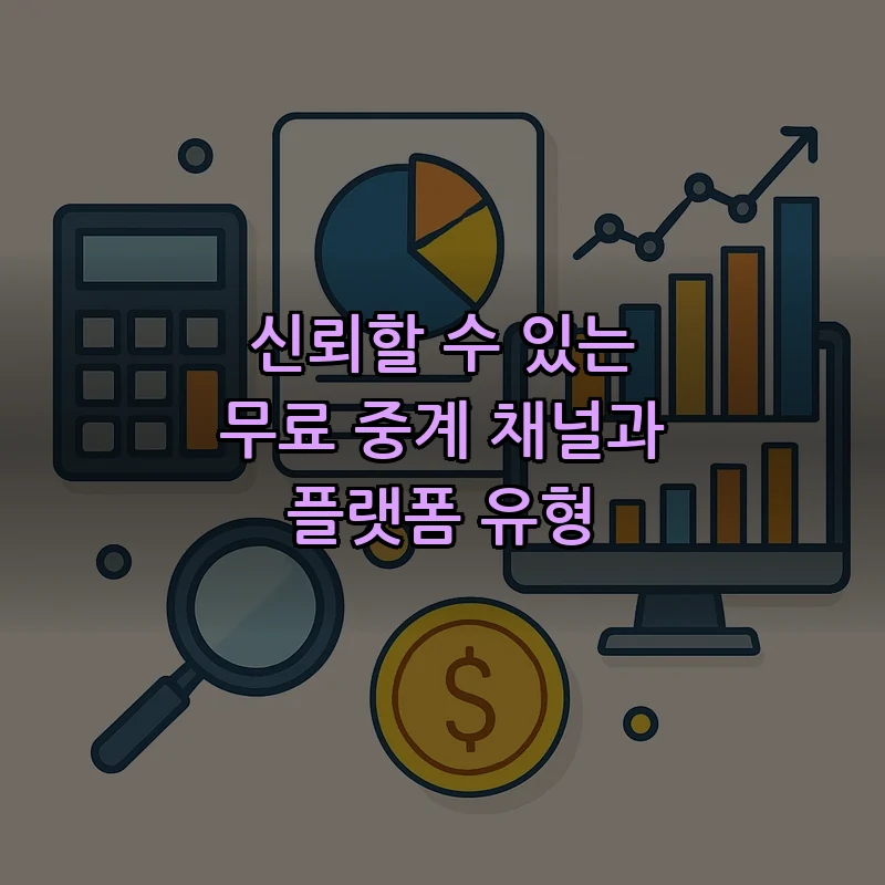 신뢰할 수 있는 무료 중계 채널과 플랫폼 유형