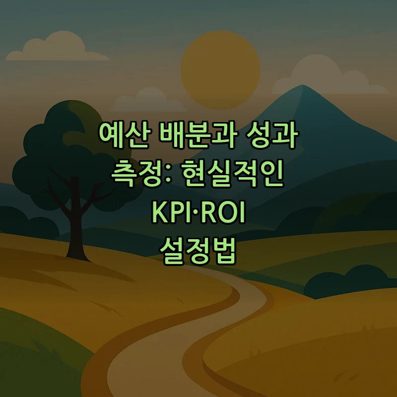 예산 배분과 성과 측정: 현실적인 KPI·ROI 설정법