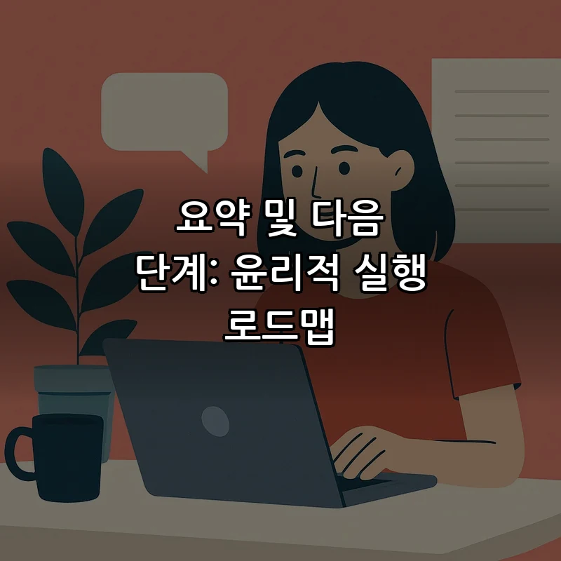 요약 및 다음 단계: 윤리적 실행 로드맵