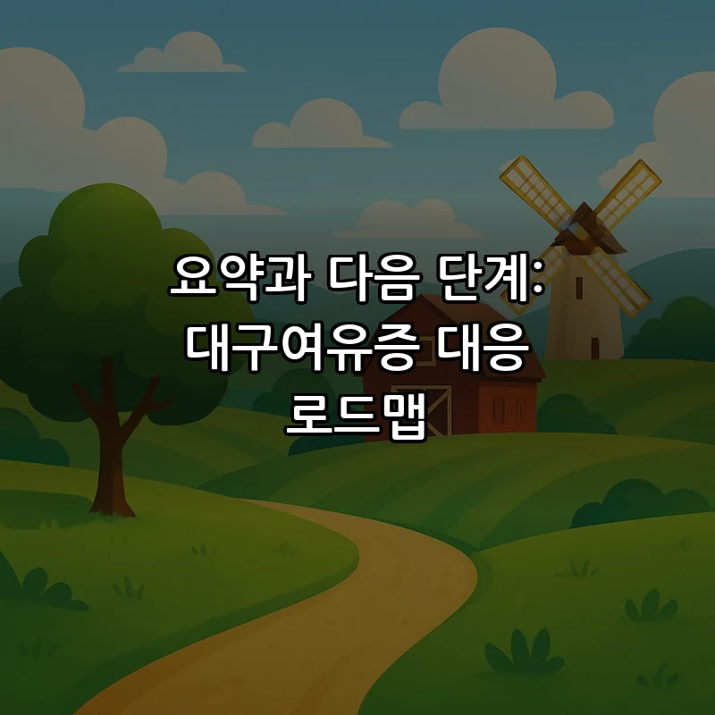 요약과 다음 단계: 대구여유증 대응 로드맵