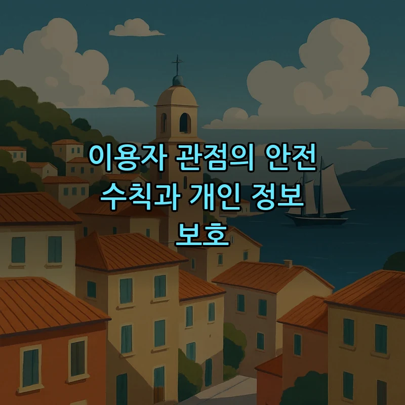 이용자 관점의 안전 수칙과 개인 정보 보호