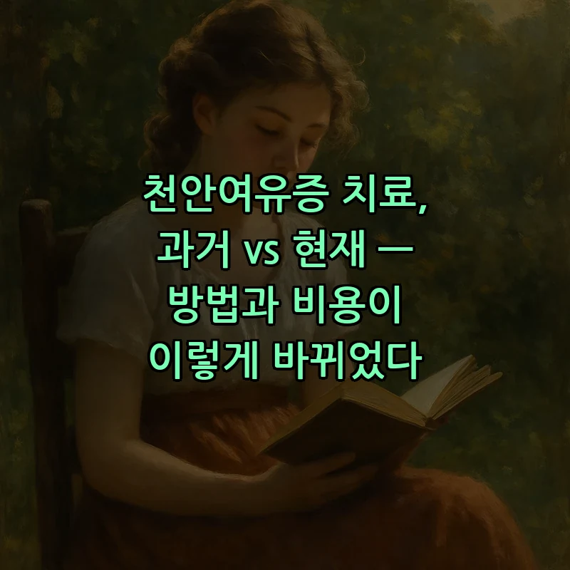 천안여유증 치료의 변화: 과거와 현재 비교