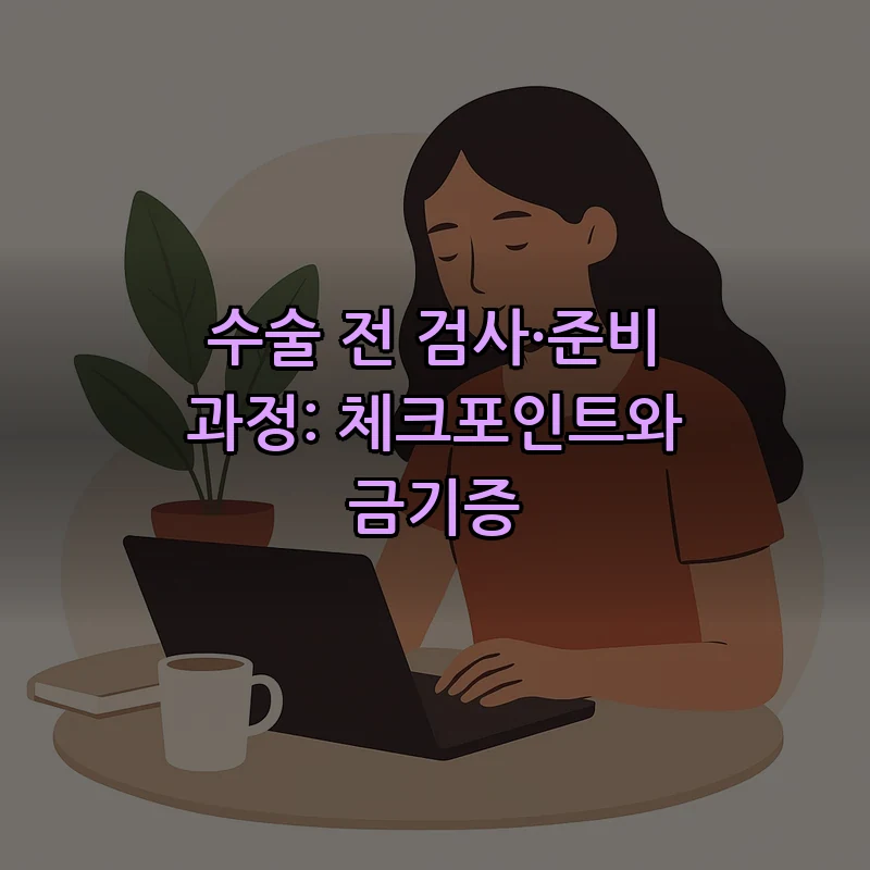 수술 전 검사·준비 과정: 체크포인트와 금기증