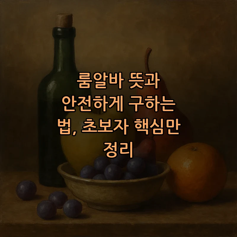룸알바 뜻과 안전하게 구하는 법, 초보자 핵심만 정리 커버 이미지