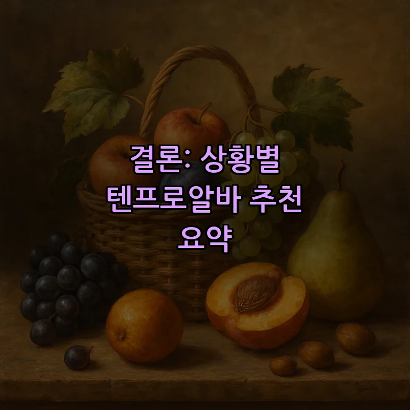 결론: 상황별 텐프로알바 추천 요약