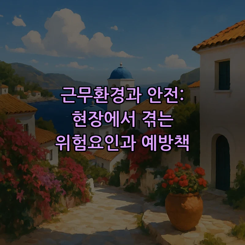 근무환경과 안전: 현장에서 겪는 위험요인과 예방책
