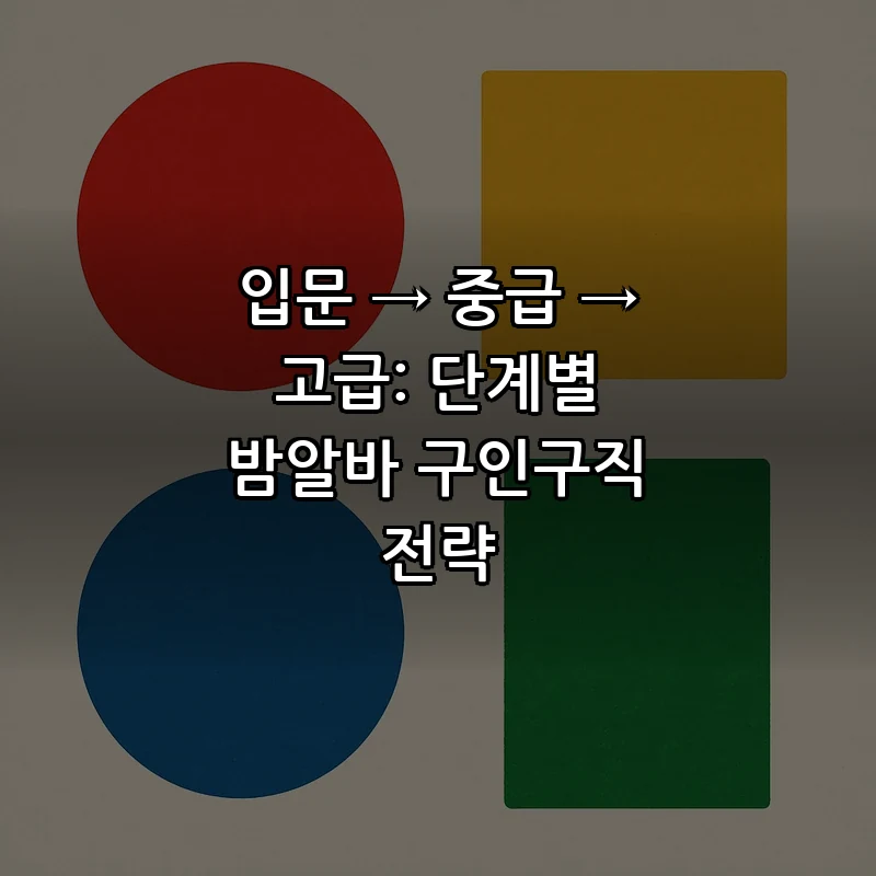 밤알바 구인구직: 단계별 접근법과 팁