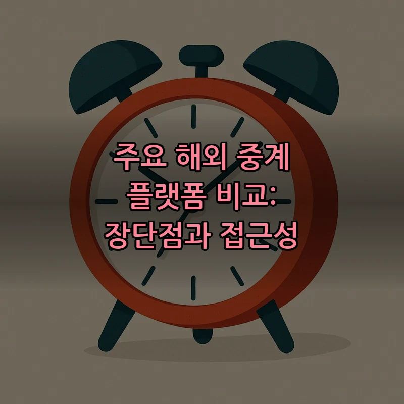 주요 해외 중계 플랫폼 비교: 장단점과 접근성