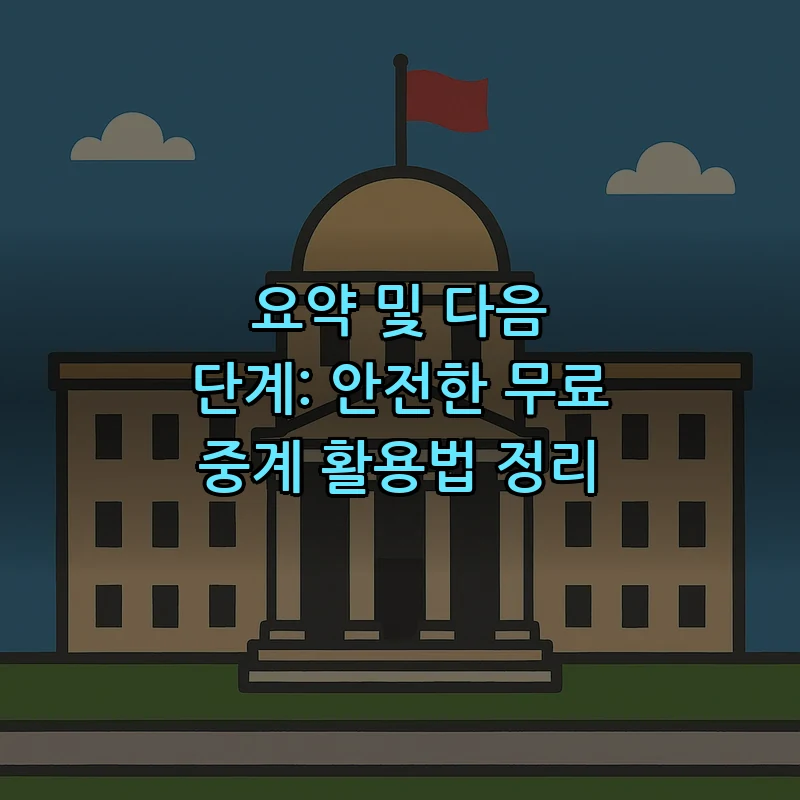 요약 및 다음 단계: 안전한 무료 중계 활용법 정리