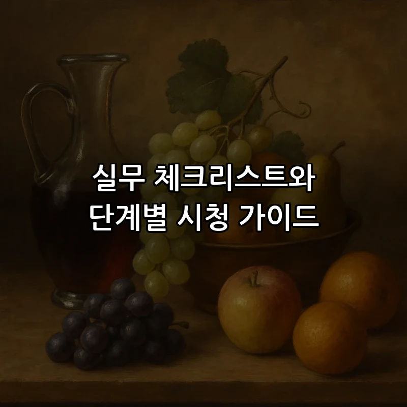 실무 체크리스트와 단계별 시청 가이드