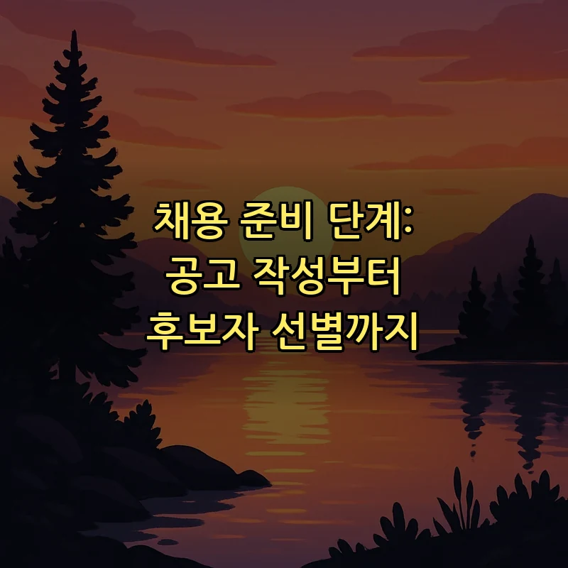 채용 준비 단계: 공고 작성부터 후보자 선별까지