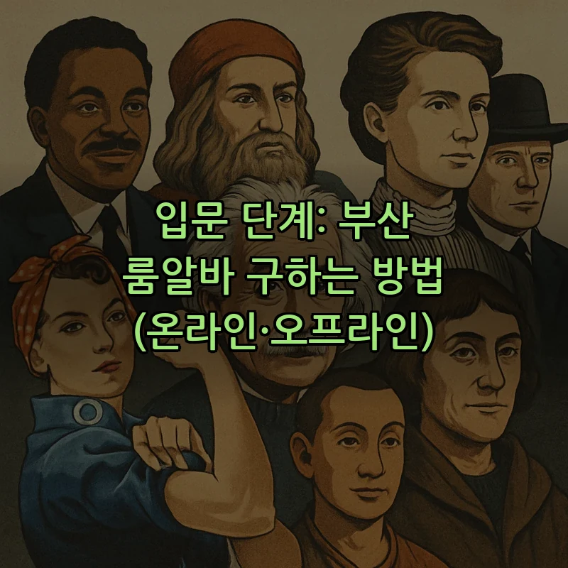입문 단계: 부산 룸알바 구하는 방법(온라인·오프라인)