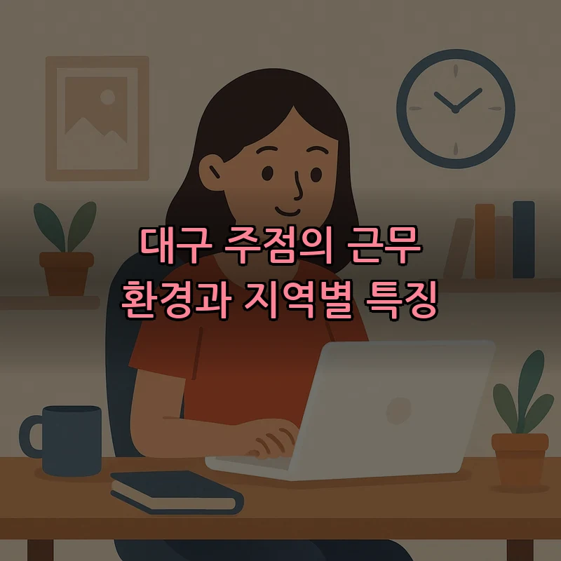 대구 주점의 근무 환경과 지역별 특징
