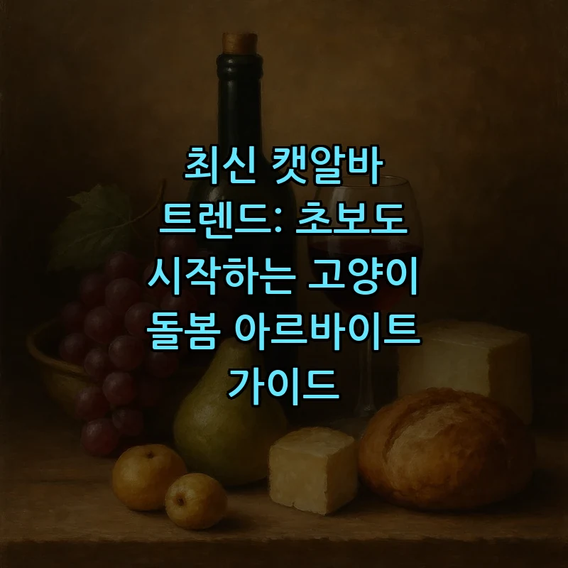 캣알바 가이드: 초보자를 위한 고양이 돌봄 방법