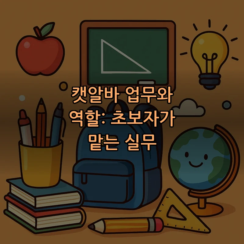 캣알바 업무와 역할: 초보자가 맡는 실무