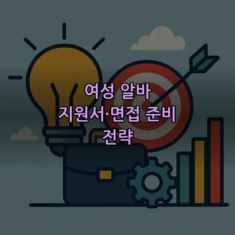 여성 알바 지원서·면접 준비 전략