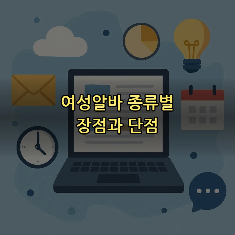 여성알바 종류별 장점과 단점