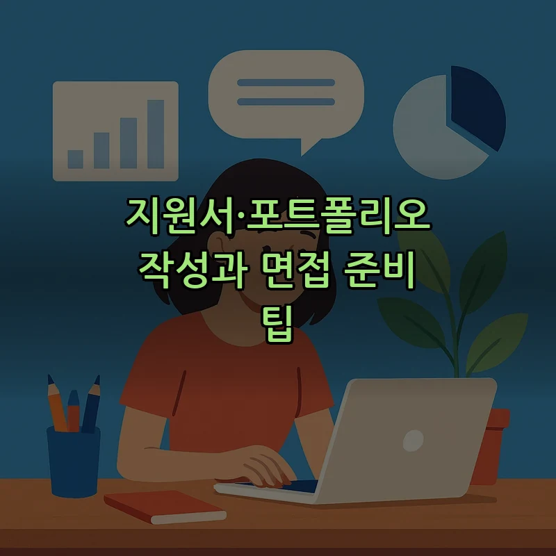 지원서·포트폴리오 작성과 면접 준비 팁