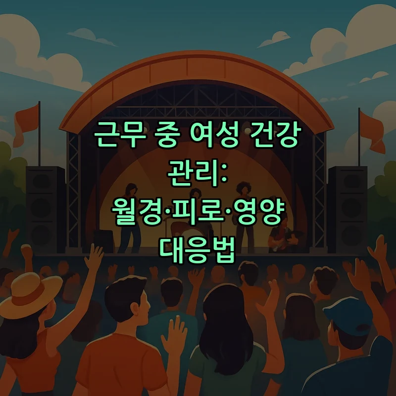 근무 중 여성 건강 관리: 월경·피로·영양 대응법