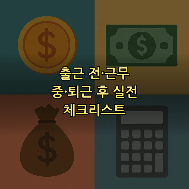 출근 전·근무 중·퇴근 후 실전 체크리스트