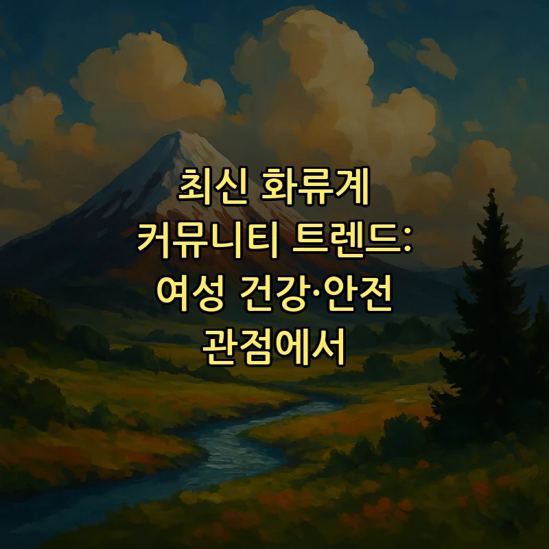 여성을 위한 화류계 커뮤니티 안전 가이드