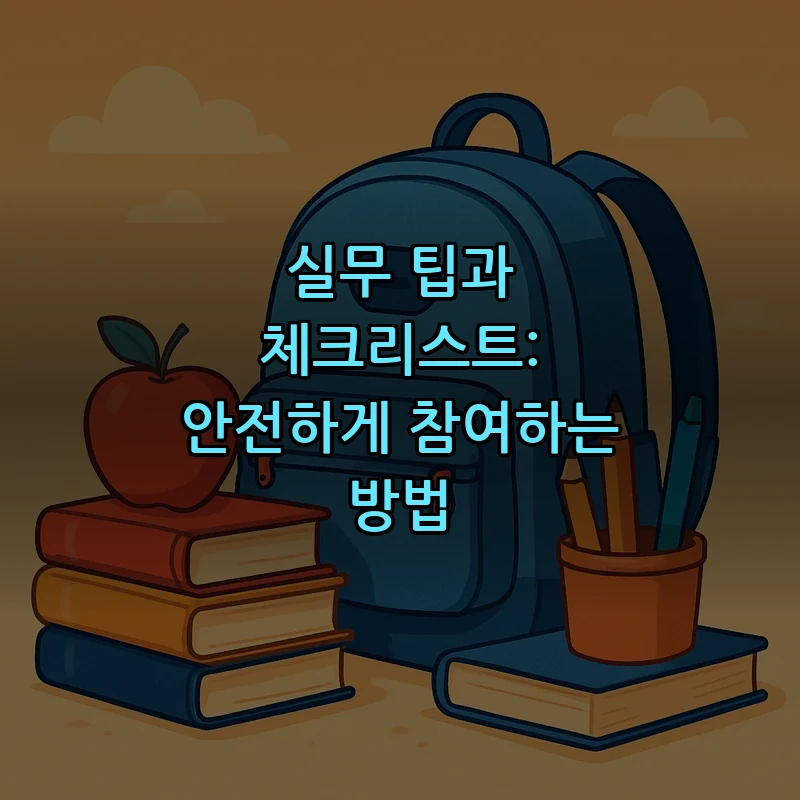실무 팁과 체크리스트: 안전하게 참여하는 방법