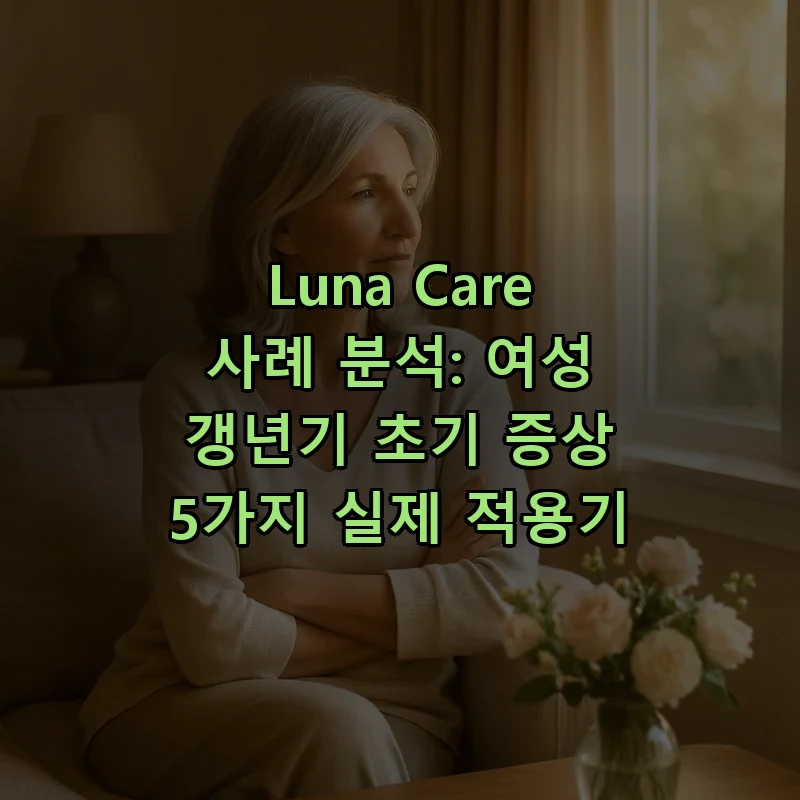 여성 갱년기 초기 증상 5가지, 조기 인지의 중요성