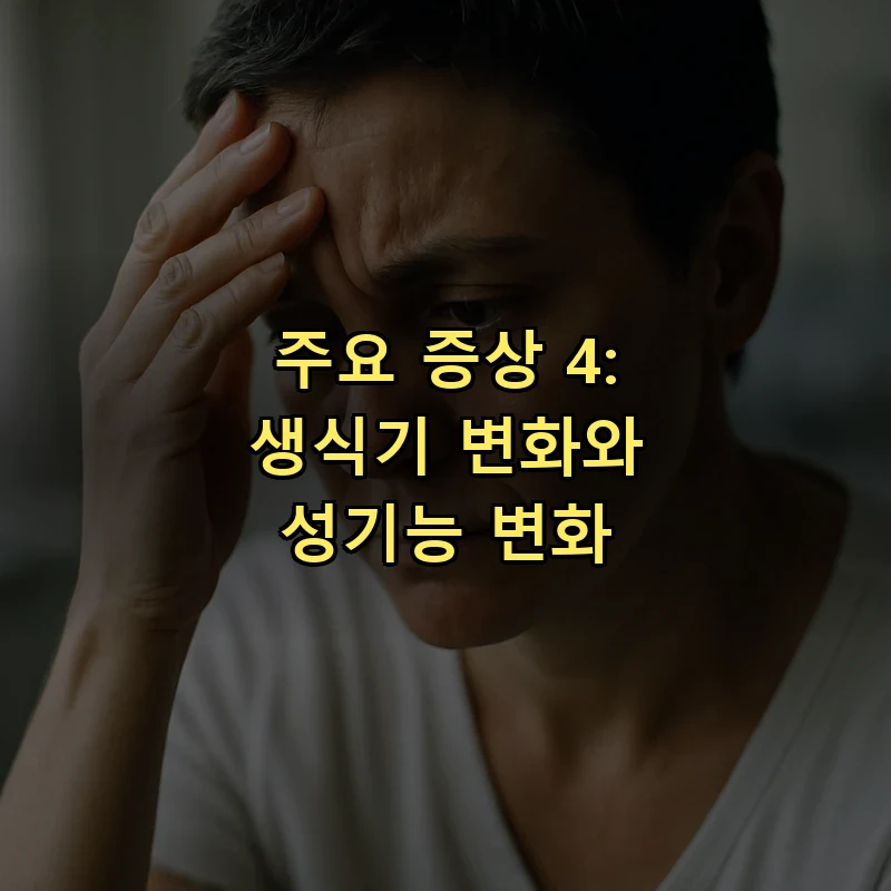 주요 증상 4: 생식기 변화와 성기능 변화