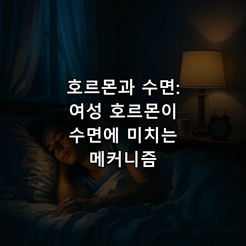 호르몬과 수면: 여성 호르몬이 수면에 미치는 메커니즘