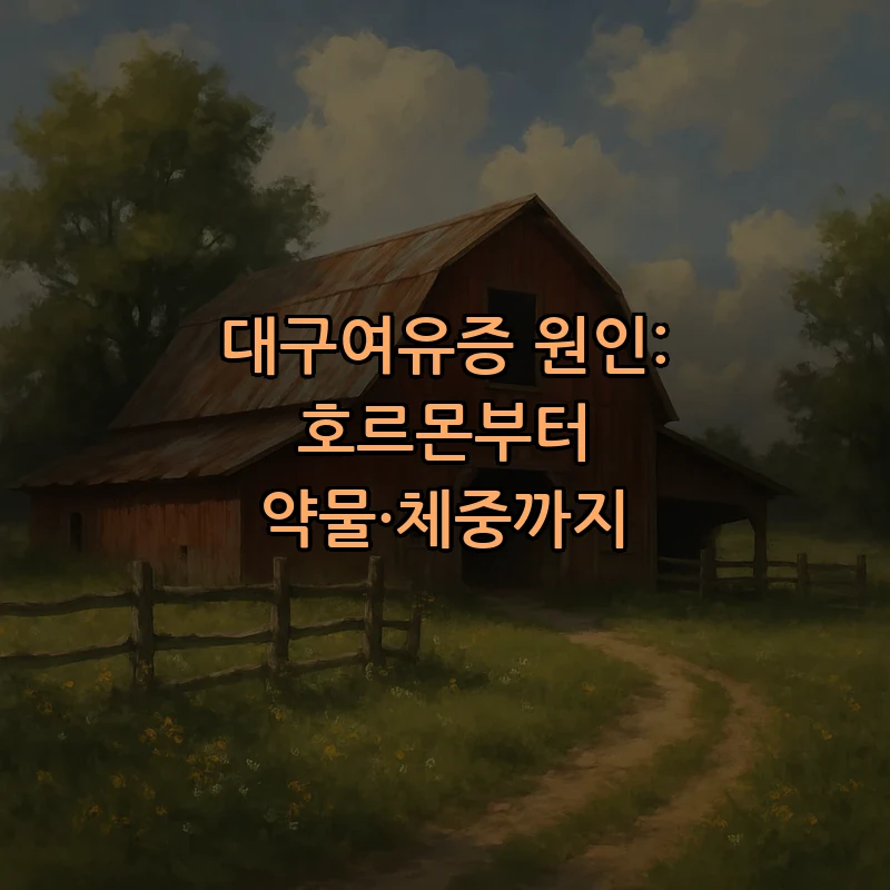 대구여유증 원인: 호르몬부터 약물·체중까지