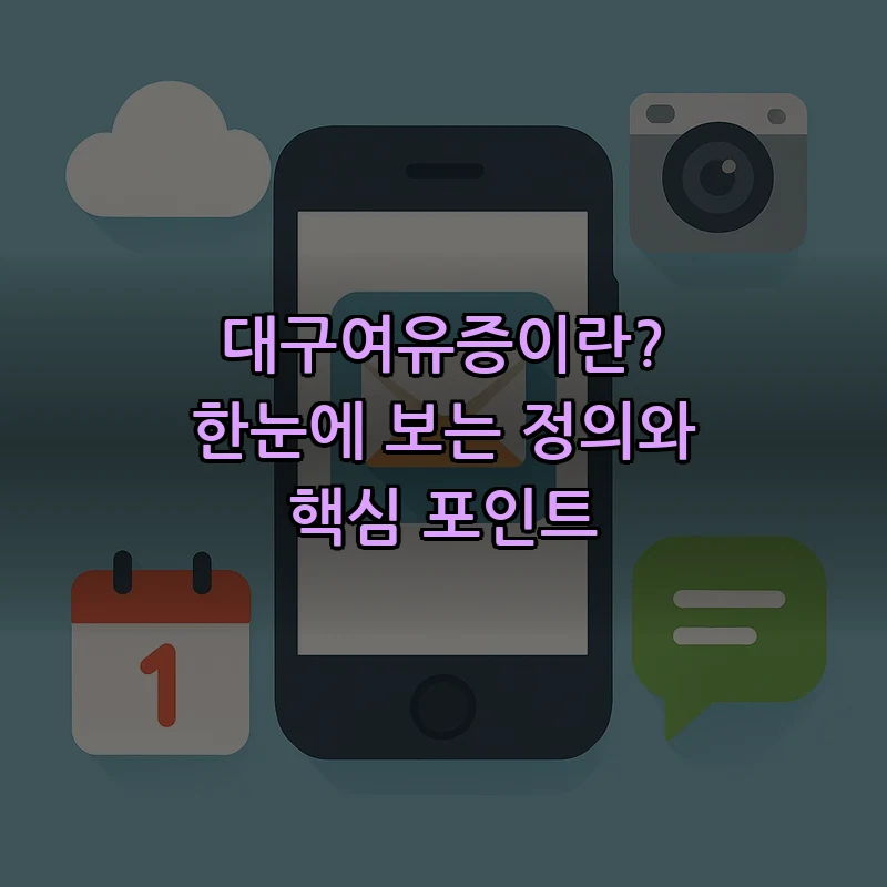 대구여유증이란? 한눈에 보는 정의와 핵심 포인트