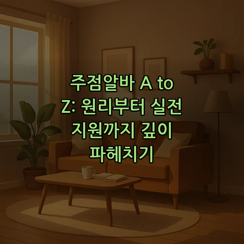 주점알바 A to Z: 역할 및 지원 방법 완벽 가이드